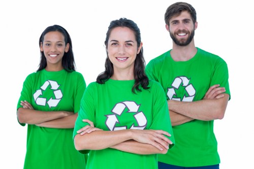 Report showing recycling percentages and sustainable clearance metrics